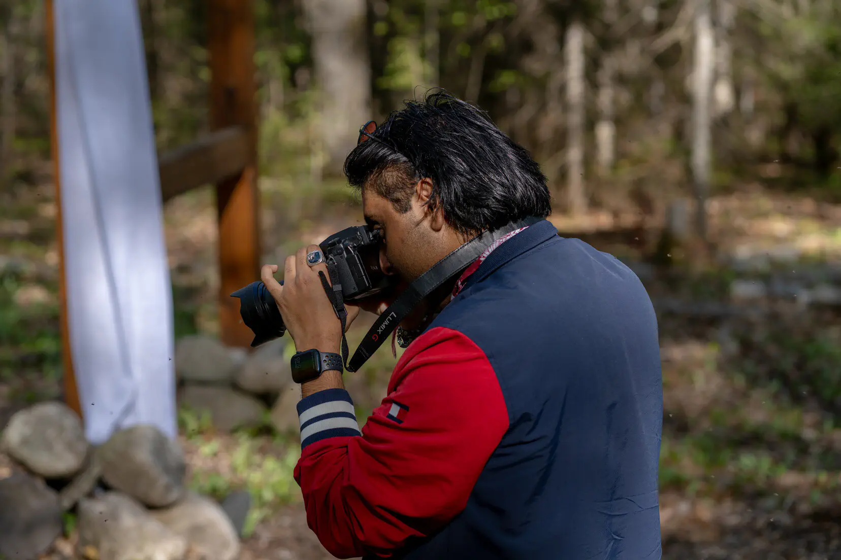 Yash taking a photo
